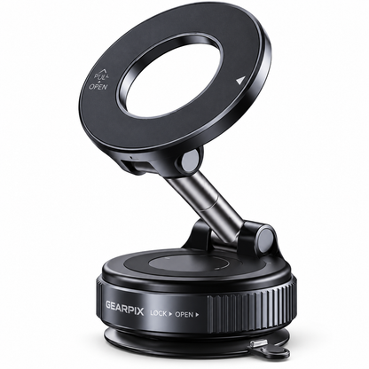 Gearpix Vacuum Suction Magnetic Phone Holder – 360° Adjustable Car Mount