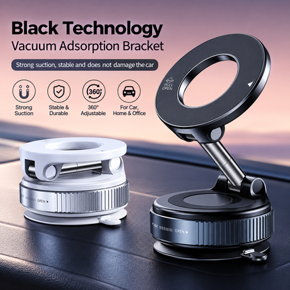 Gearpix Vacuum Suction Magnetic Phone Holder – 360° Adjustable Car Mount
