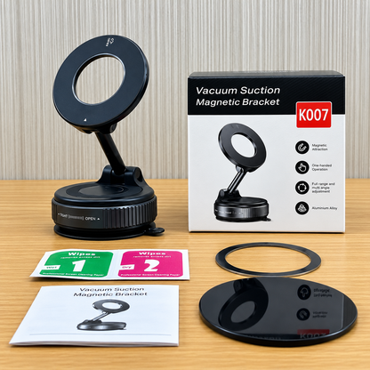 Gearpix Vacuum Suction Magnetic Phone Holder – 360° Adjustable Car Mount