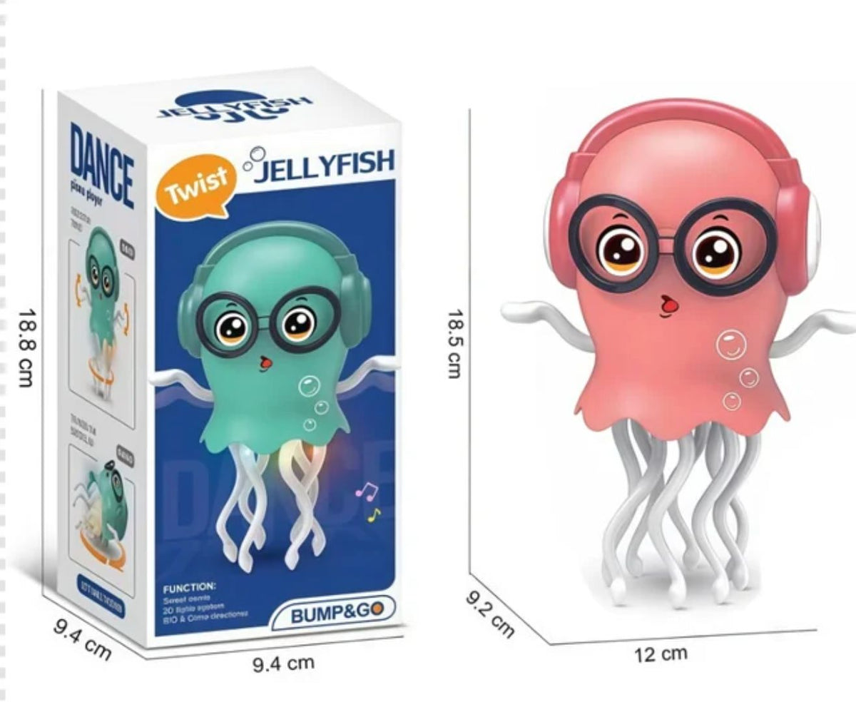 Gearpix Magic Dancing Jellyfish toy with LED lights, bump & go electric musical dancing jellyfish for kids, colorful and entertaining.